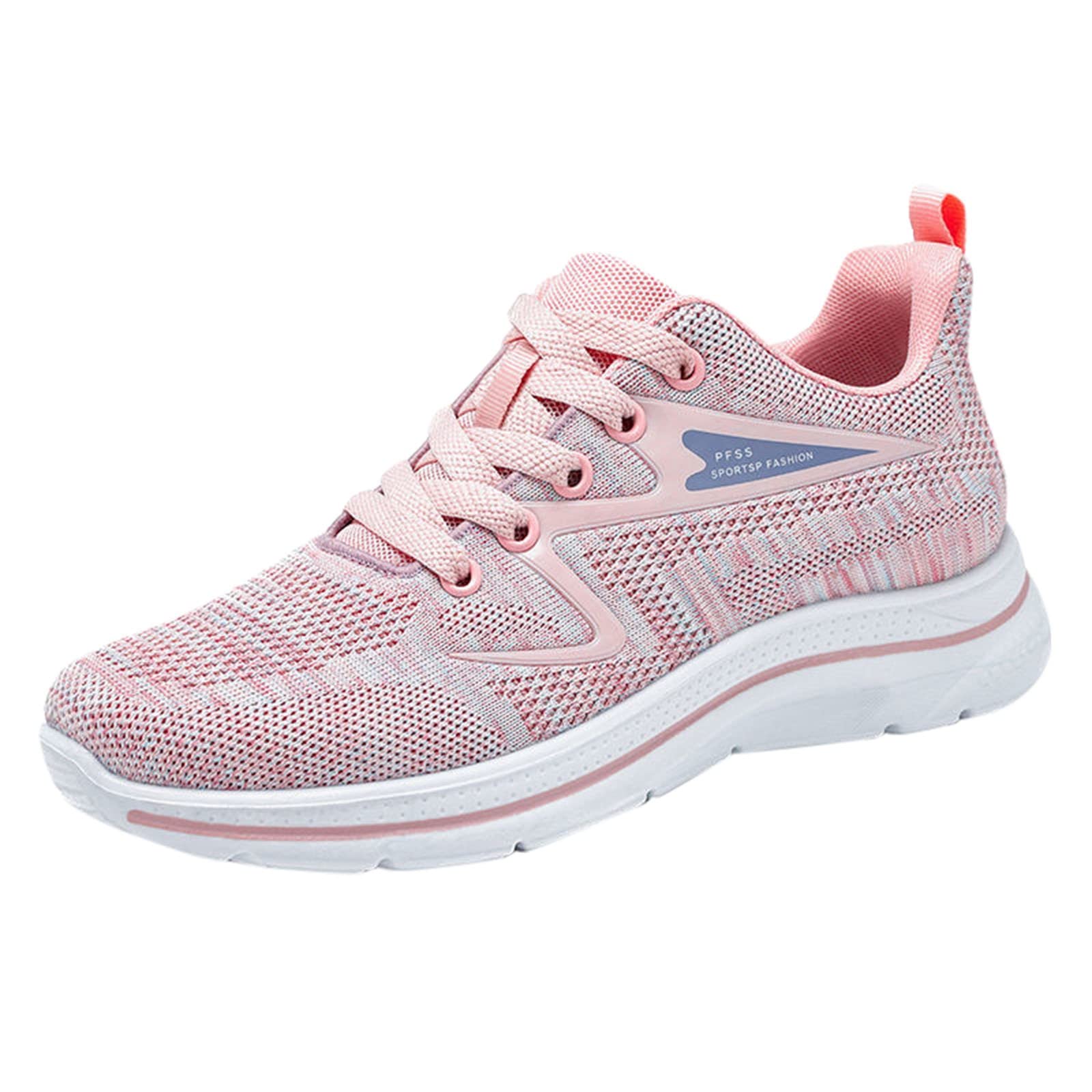 Women's Running Sneakers Size 9.5 - Breathable Lace-Up Athletic Shoes with Arch Support for Women | Lightweight Casual Walking & Gym Shoes for Daily Workouts & Jogging