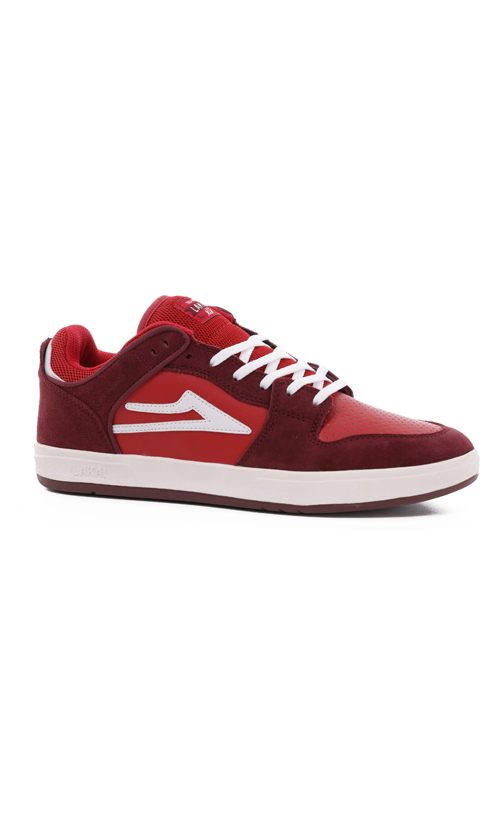 Lakai Telford Low Suede Men's Skate Shoes - Burgundy/Cardinal Suede - Comfortable & Durable for Skateboarding & Casual Wear