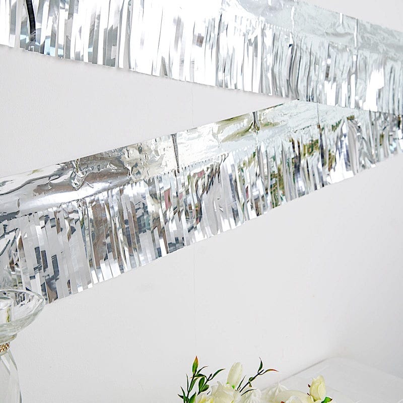 16 ft Metallic Foil Fringe Tassels Hanging Garland - Party Decorations for Birthday, Wedding, Baby Shower & Home Decoration