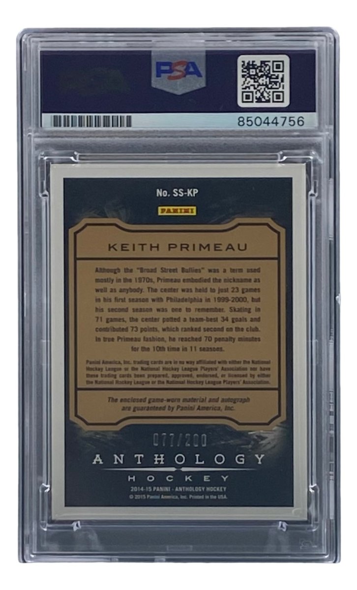 Keith Primeau Autographed 2014/15 Panini Anthology #SS KP Hockey Card - PSA/DNA Certified - Perfect for NHL Memorabilia Collectors & Hockey Fans Display