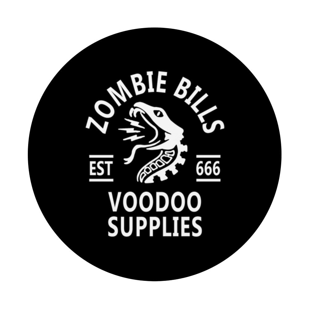 Gothic Occult Zombie Bills Voodoo Supplies - Swappable PopGrip for PopSockets | Perfect for Halloween Decorations, Witchcraft Altars & Gothic Accessories