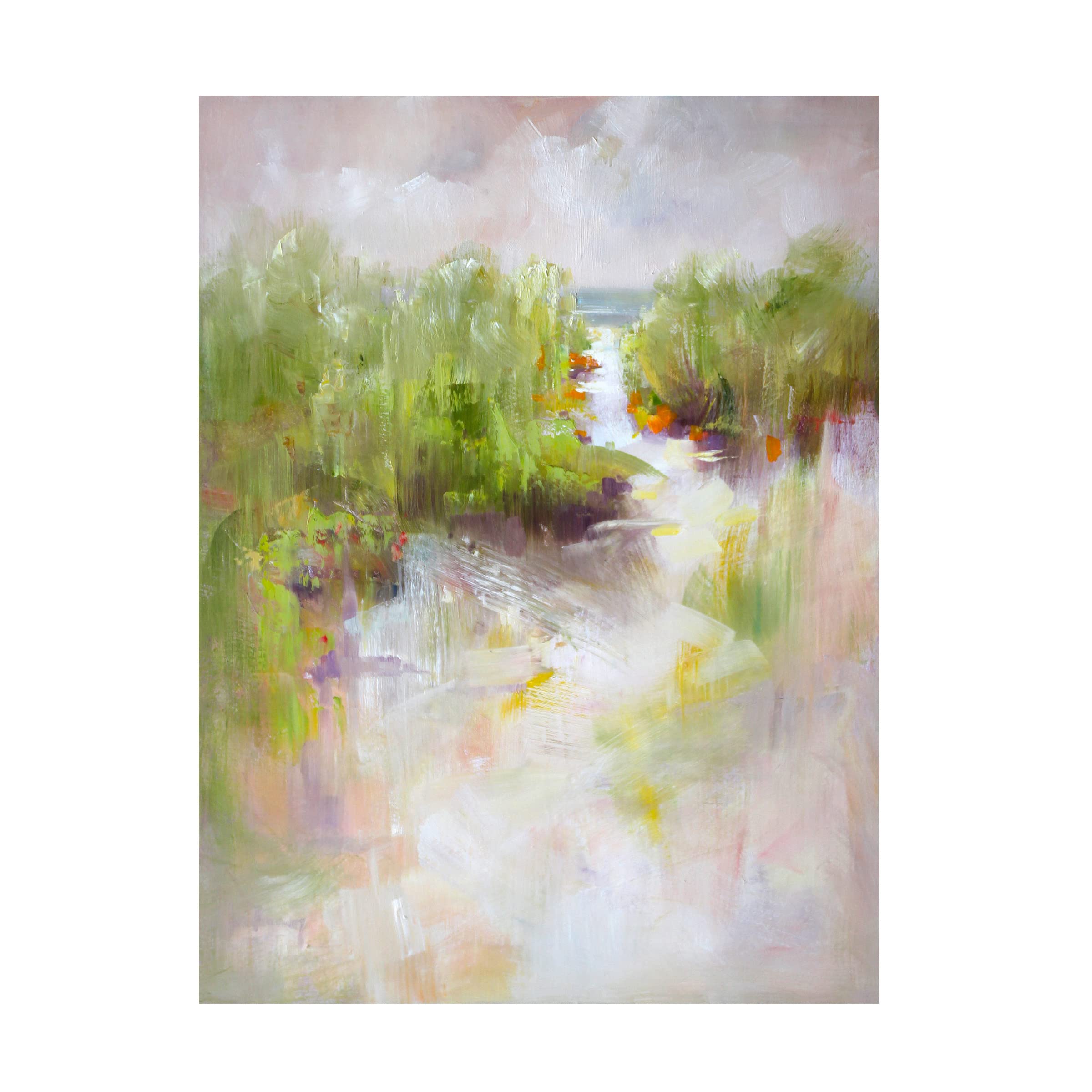 Trademark Fine Art 'To The Sea' Canvas Print by Kasia Bruniany - Coastal Beach Wall Decor for Living Room, Bedroom & Office