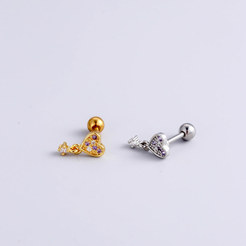 16G Surgical Steel Cartilage Earrings - Butterfly Dangle Tiny Ball Back Earrings for Women | Hypoallergenic Body Jewelry for Pierced Ears | Perfect for Everyday Wear, Parties & Gifts