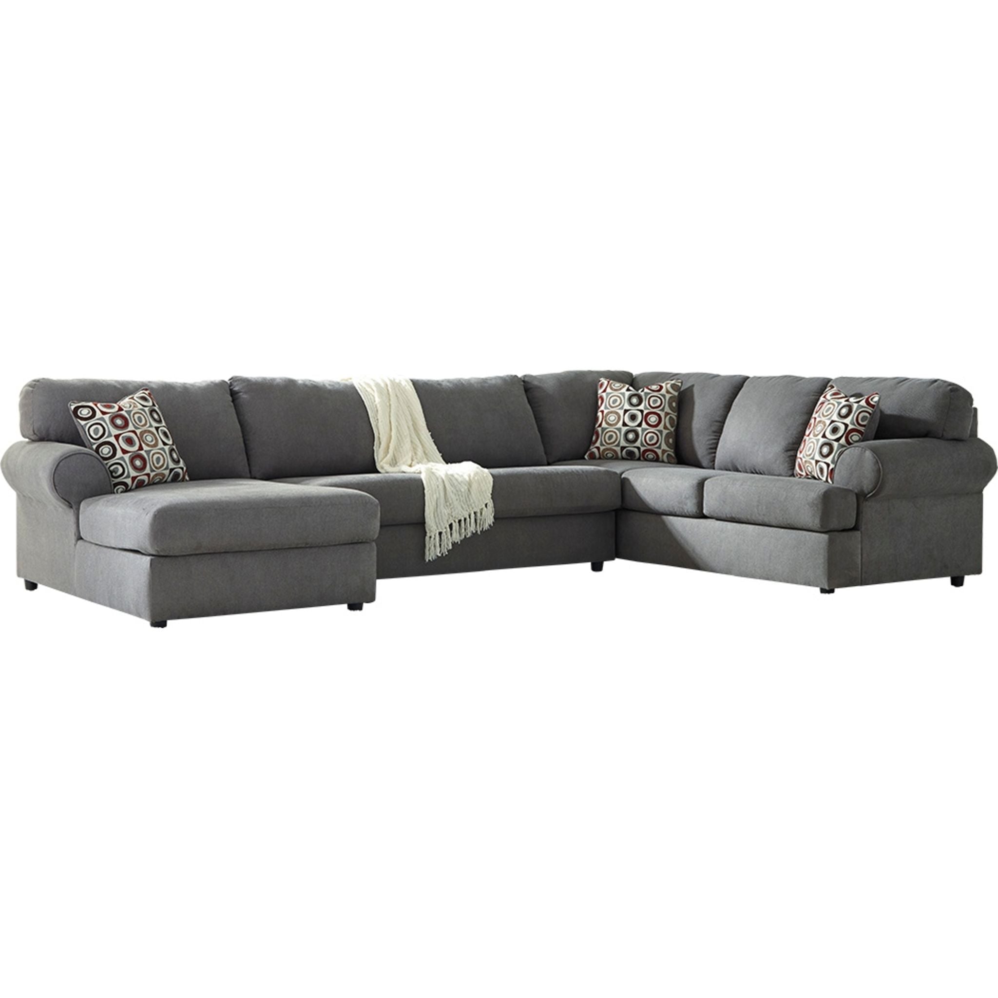 Arlie 3-Piece Sectional Sofa Set with Reversible Chaise - Modern L-Shaped Couch for Living Room, Family Room & Apartment - Soft Fabric Upholstery, Comfortable Seating