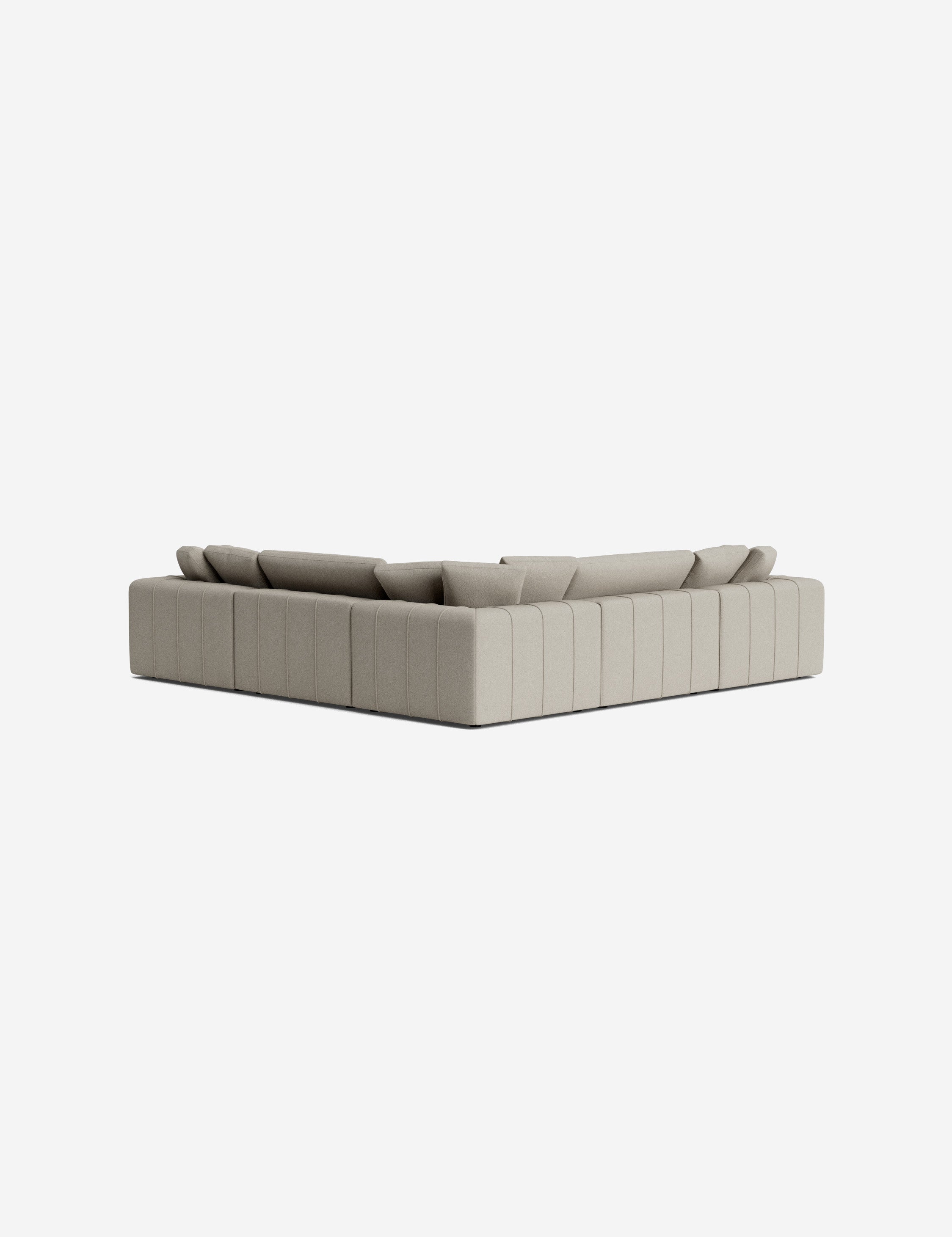 Capella Modular Corner Sectional Sofa - Modern L-Shaped Couch for Living Room, Reversible Design with Ottoman | Perfect for Small Spaces, Apartments & Home Theater Seating
