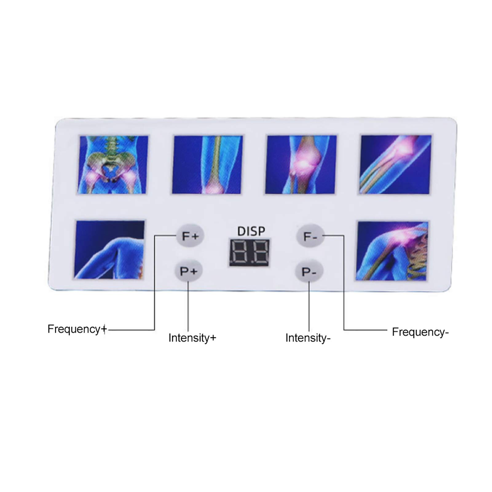 Electronic Pulse Massager for Pain Relief - 6 Massage Head Deep Tissue Therapy Device, Electromagnetic Shock Wave Machine for Muscle Recovery & Relaxation - Perfect for Home Use, Sports Injury Recovery & Chronic Pain Management (EU Plug)