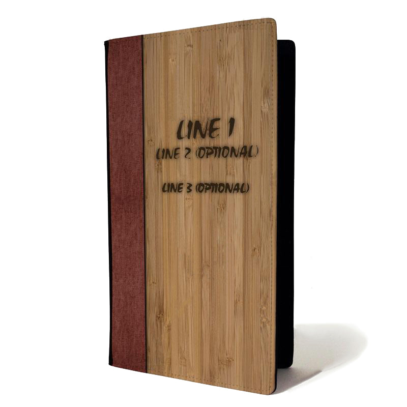 Personalized Bamboo Check Presenter - Custom Name Engraved for Weddings, Graduations & Corporate Gifts - Elegant Money Holder for Special Occasions