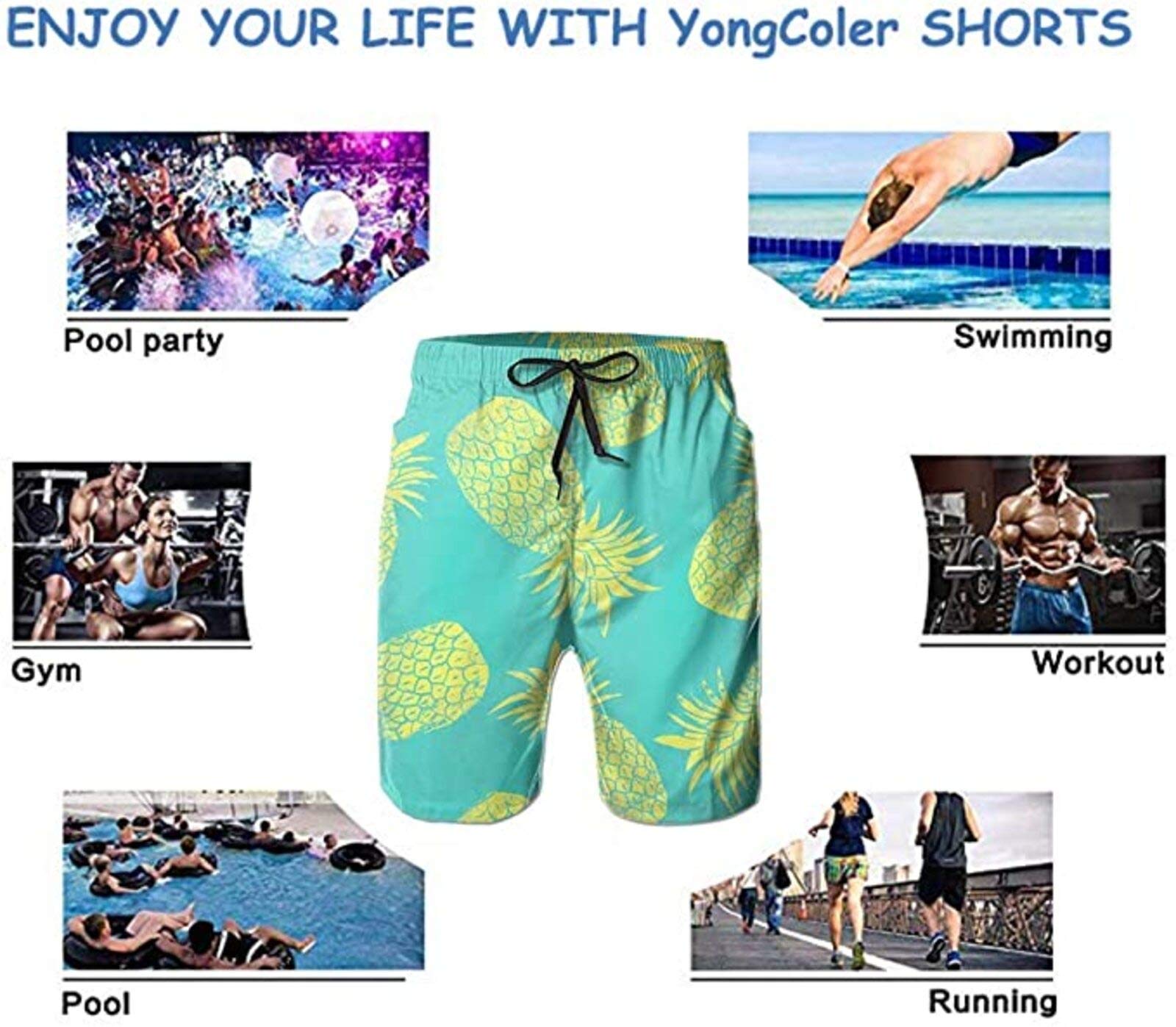 Men's Breathable Beach Shorts for Surfing & Swimming - Summer Swimwear