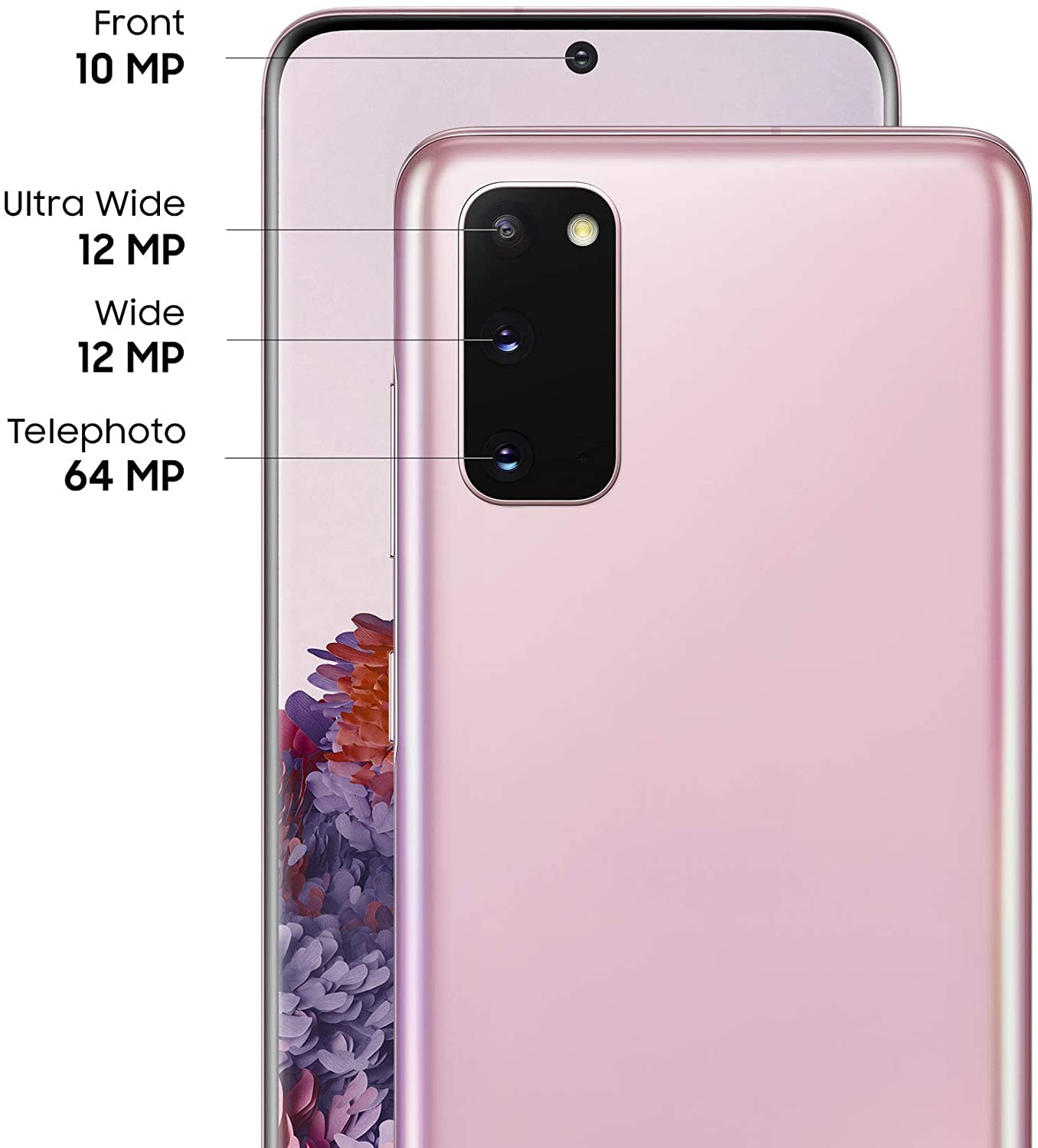 Samsung Galaxy S20 5G Unlocked Smartphone 128GB Cloud Pink - Renewed Premium Refurbished Phone for AT&T T-Mobile Verizon | Perfect for Streaming, Gaming & 5G Connectivity