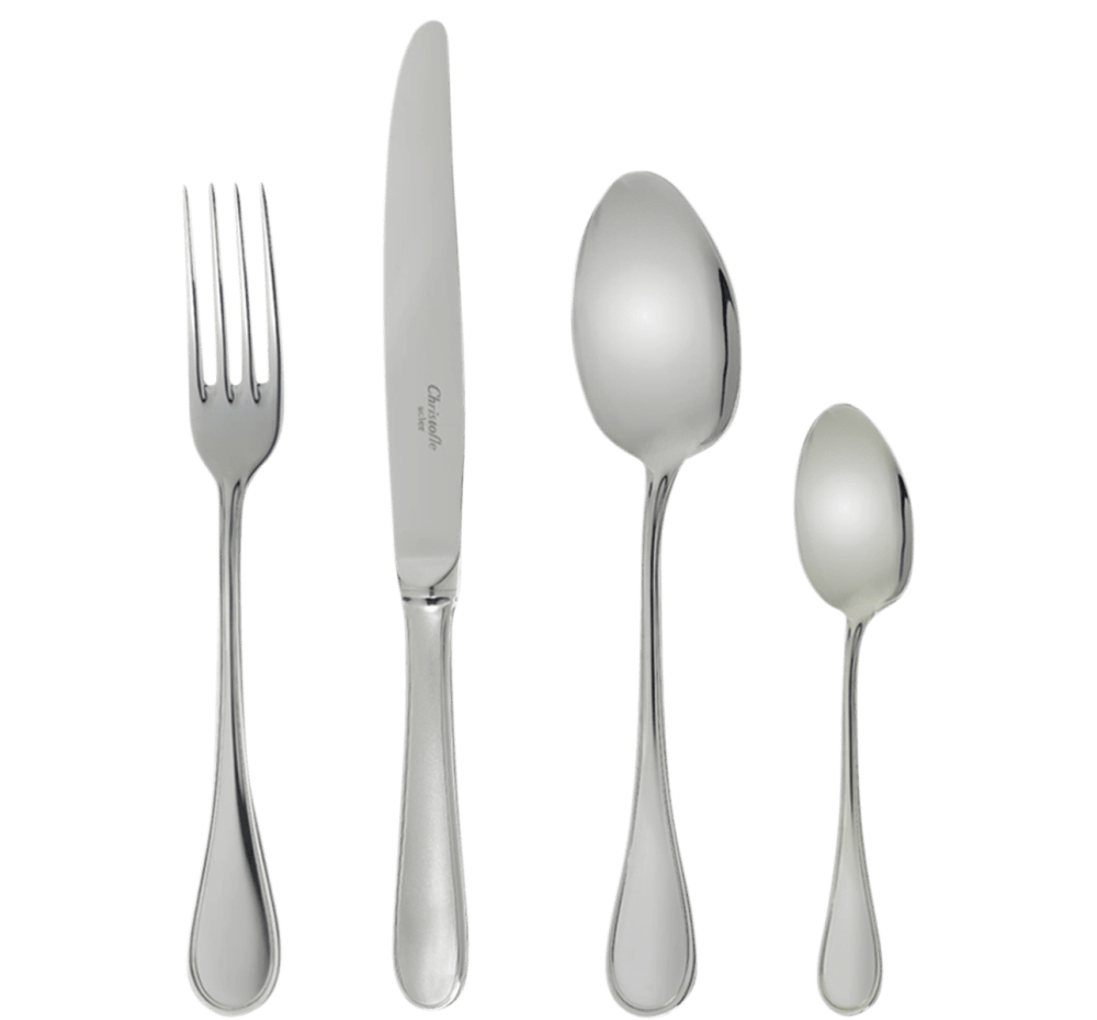 Premium Albi Acier 48-Piece Stainless Steel Flatware Set - Elegant Silverware for Dinner Parties, Weddings & Everyday Dining - Dishwasher Safe Cutlery Set