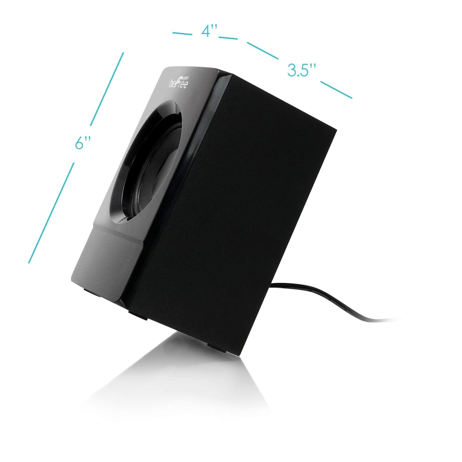 beFree Sound 5.1 Channel Bluetooth Surround Sound Speaker System - Wireless Home Theater Audio for Movies, Gaming & Music (Black)