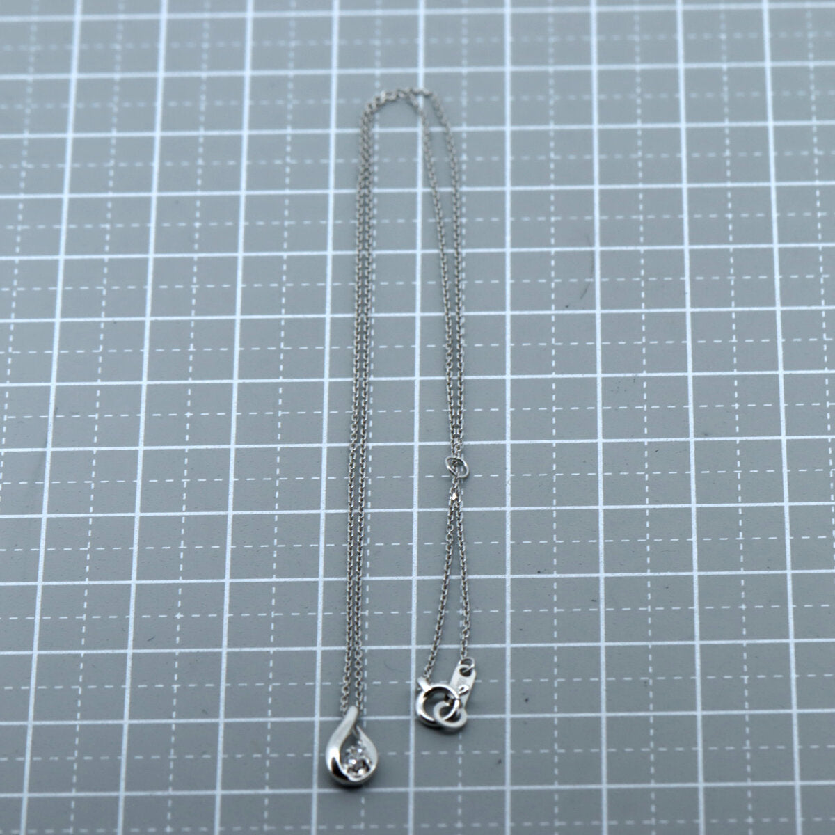 4℃ Diamond Pt850 Necklace for Women - Elegant 18K White Gold Pendant Necklace Jewelry Gift for Anniversary, Valentine's Day & Special Occasions
