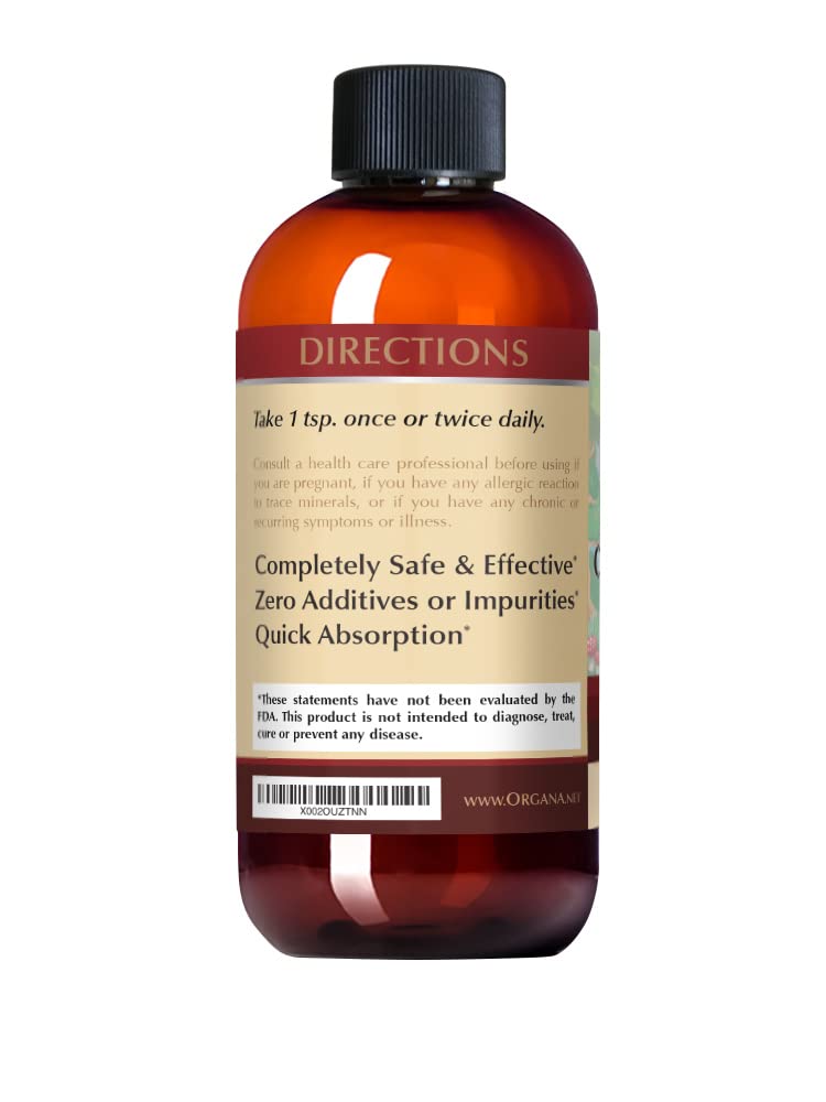 Organa Pure Crystalline Liquid Copper Supplement - 30 PPM - High Absorption Copper Drops for Immune Support & Energy Boost | Bioavailable Ionic Copper for Hair Growth & Skin Health | Easy-to-Use Liquid Mineral Supplement for Daily Wellness