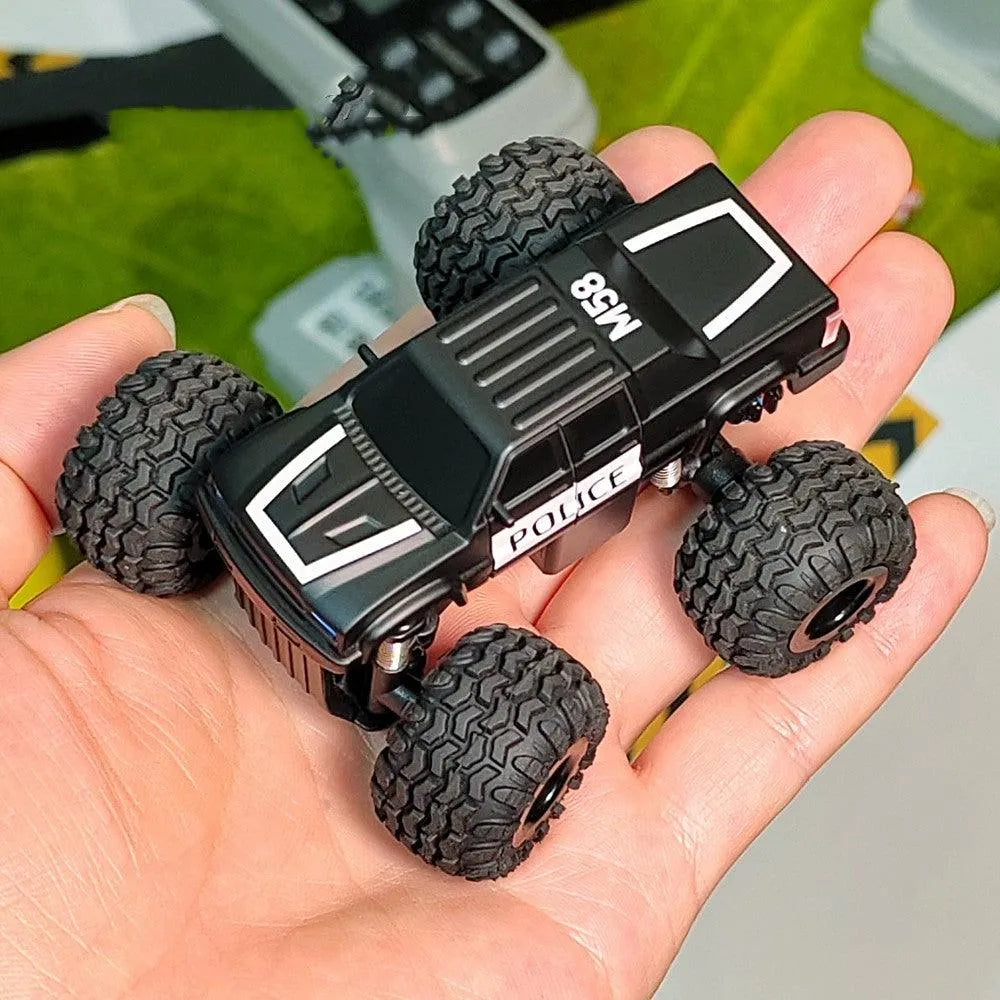 LDARC M58 1/58 Scale RTR BigFoot RC Monster Truck - 2.4Ghz Remote Control Off-Road Racing Car with RWD - Perfect for Backyard Bashing, Indoor Crawling & RC Car Racing Competitions