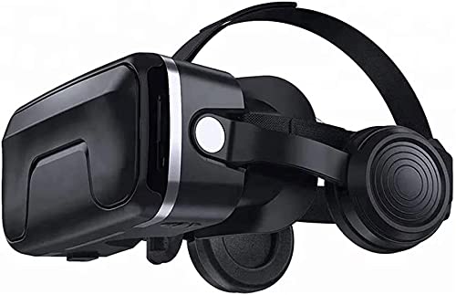 XUERUIGANG VR Glasses - Virtual Reality Headset for iPhone & Android | 3D Gaming & Movie Glasses | Compatible with iOS & Android Phones | Perfect for Home Entertainment & VR Gaming (Black)