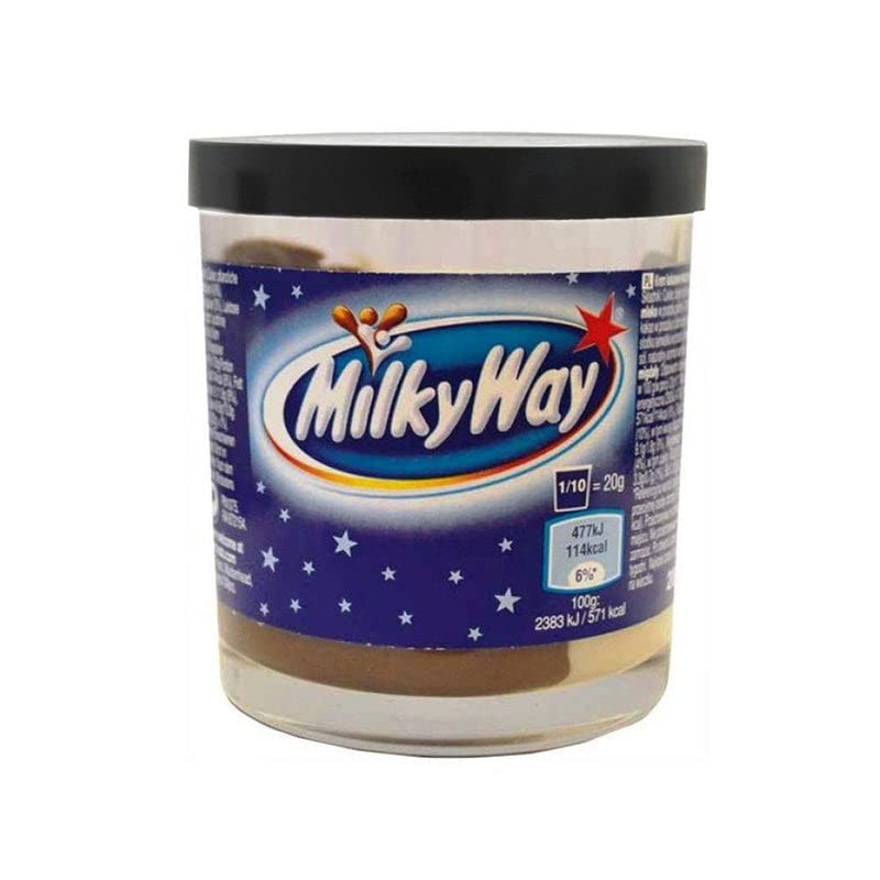 Milky Way Chocolate Spread - 200g Jar (Pack of 10) | Delicious Hazelnut Cocoa Snack | Perfect for Breakfast, Baking & Gift Giving | Worldwide Shipping & Bulk Discounts