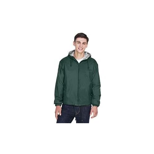 UltraClub Fleece-Lined Hooded Jacket for Men & Women - Warm Winter Coat with Zipper Pockets (Style 8915) | Perfect for Outdoor Activities, Hiking, and Cold Weather Fashion