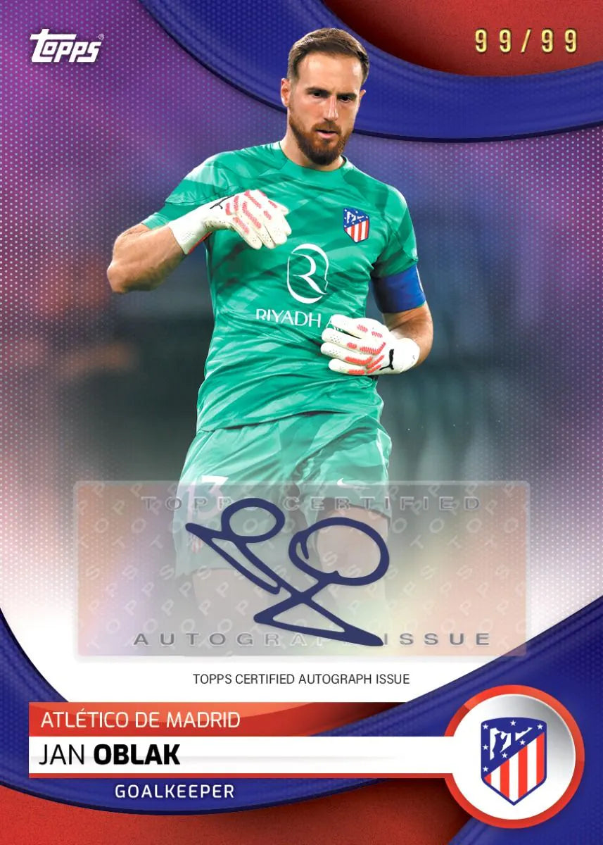 Official Topps Atlético de Madrid 2023-2024 Team Set - Collectible Football Trading Cards for Fans & Memorabilia Collectors - Perfect for Display, Gifts, and Match Day Souvenirs