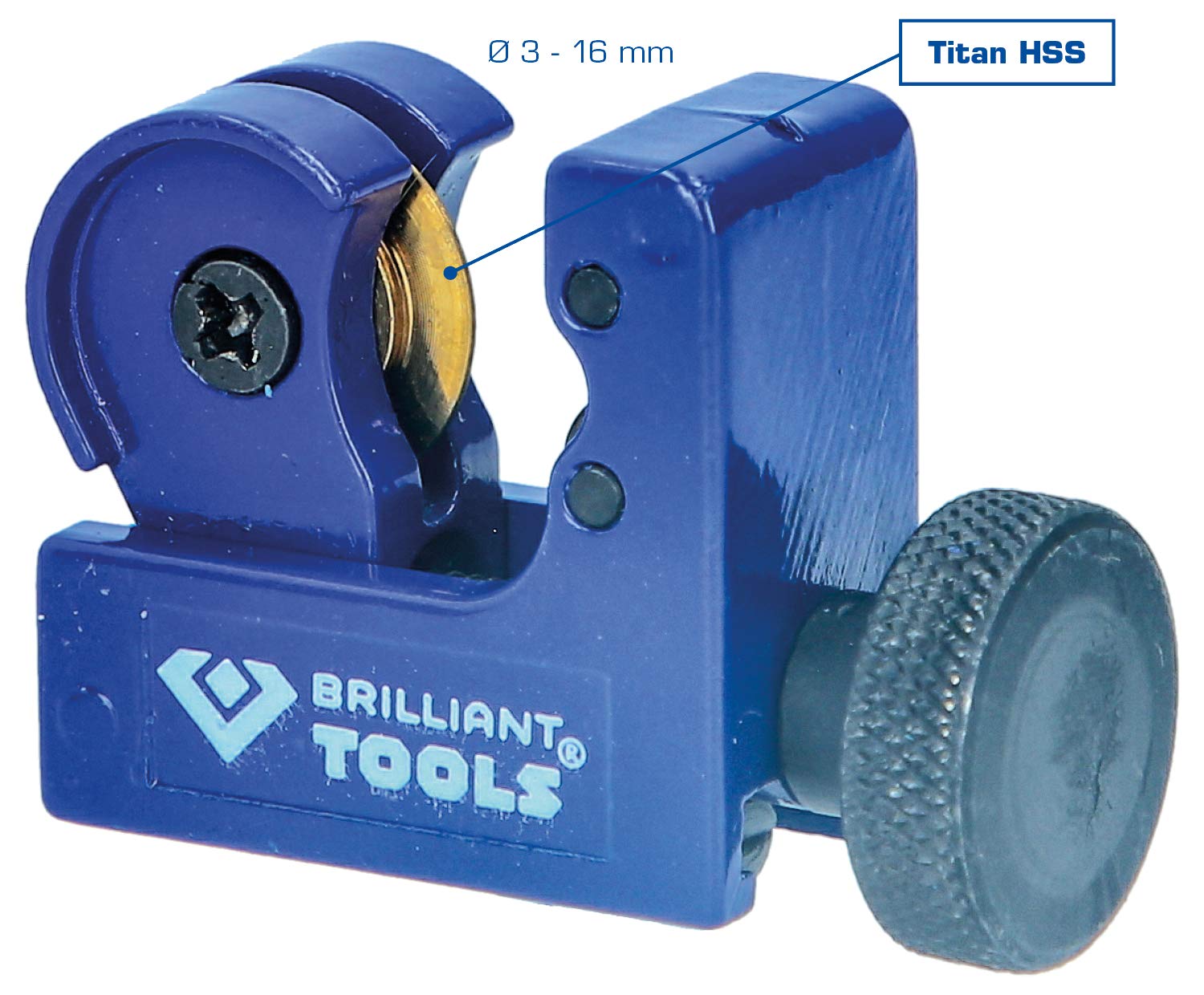 KS TOOLS Mini Pipe Cutter BT706004 - Compact Tube Cutting for Plumbing & DIY