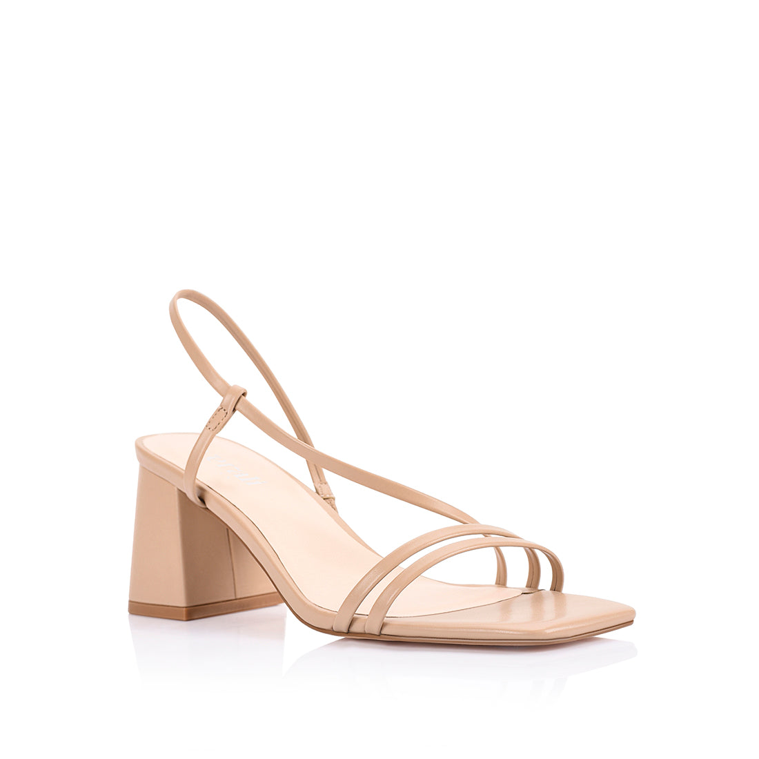 Stormi Block Heel Sandals for Women - Comfortable Beige Summer Shoes | Perfect for Weddings, Parties & Office Wear