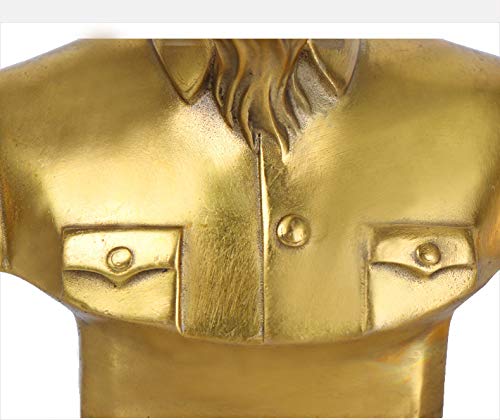 LAOJUNLU Pure Copper Ho Chi Minh Statue - Handcrafted Vietnamese Leader Bust for Home & Office Decor - Perfect for History Enthusiasts, Asian Art Collectors and Unique Gift Ideas