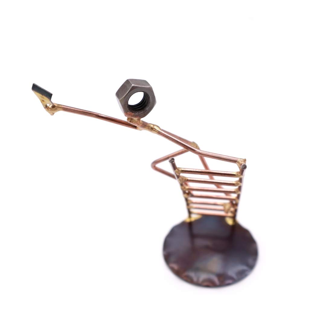Handmade Metal Art Figurine - House Painter Collectible, Desk Decor, Office Trophy, Construction Worker Gift for Boss | Perfect for Office Décor, Construction Themed Parties & Retirement Gifts