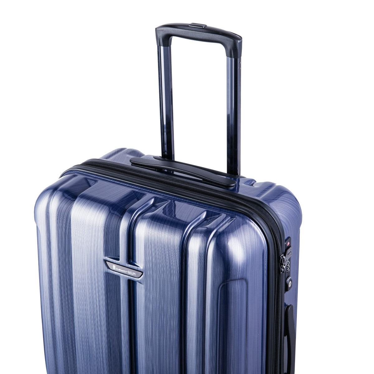 Daycrown 705 Brushed Silver 60MM HINOMOTO Silent Wheels PC Luggage Suitcase - Perfect for Business Travel & Airplane Carry-On