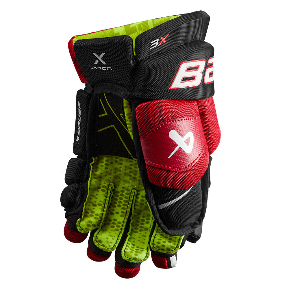 Bauer Vapor 3X Junior Ice Hockey Gloves - Youth Hockey Gear for Practice & Games - Protective Hockey Equipment for Kids & Teens
