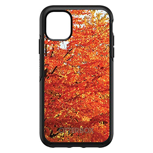 Orange Autumn Leaves On Black Case