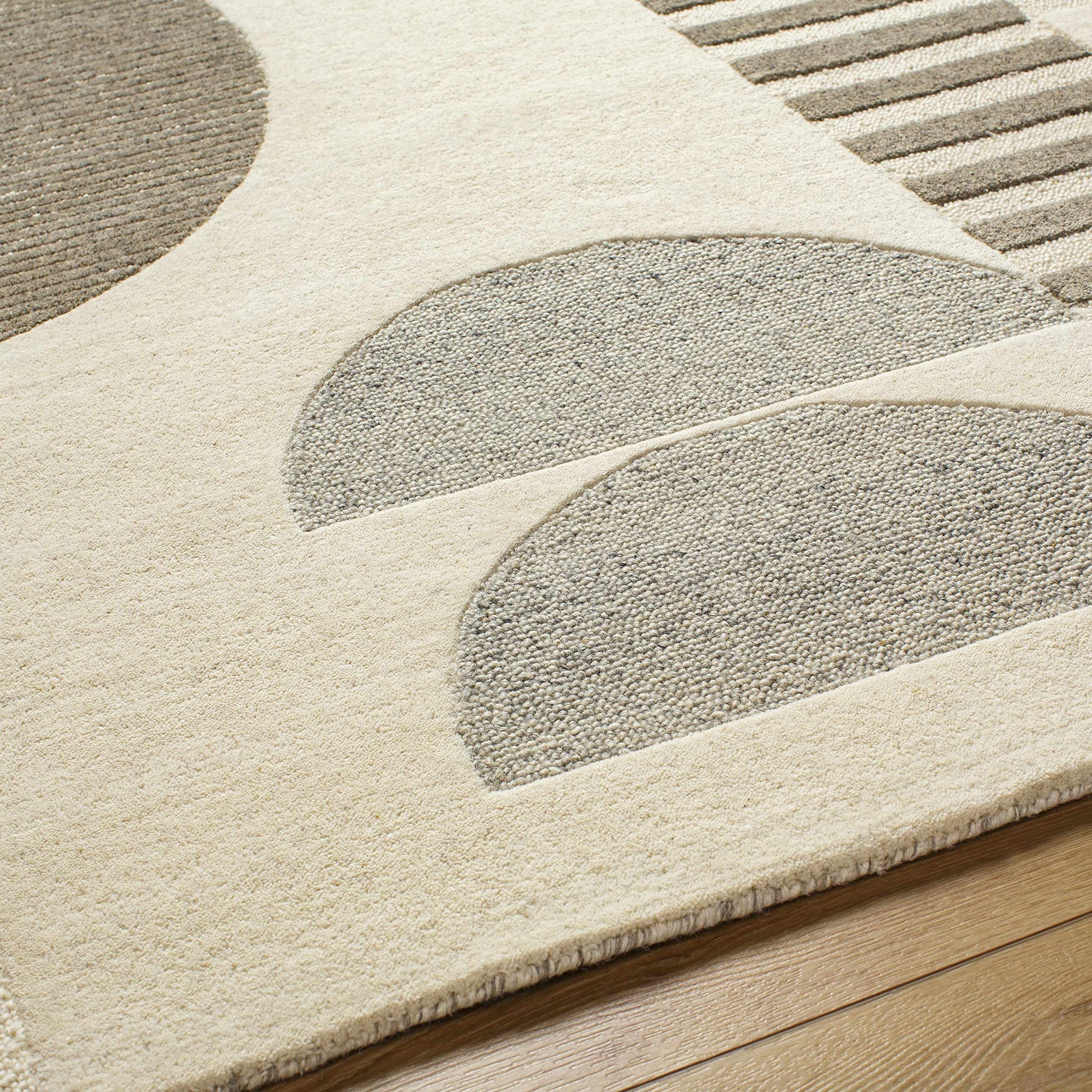 Premium Hauteloom Athan Wool Area Rug 2' x 3' - Soft & Durable for Living Room, Bedroom, Nursery - Perfect for Cozy Home Decor & High-Traffic Areas