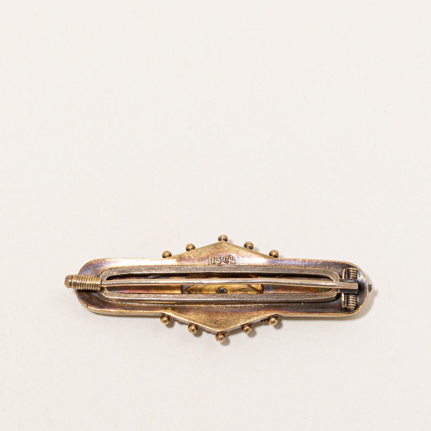 Antique European Cut Diamond & Pearl Brooch - 0.03ct Vintage Jewelry for Women - Perfect for Weddings, Parties & Special Occasions
