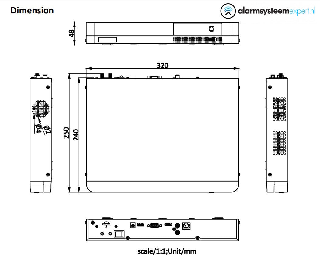 DS-7604NI-K1/4G 4-Channel 4K NVR with HDMI & 4G Connectivity - Perfect for Home Security & Business Surveillance Systems