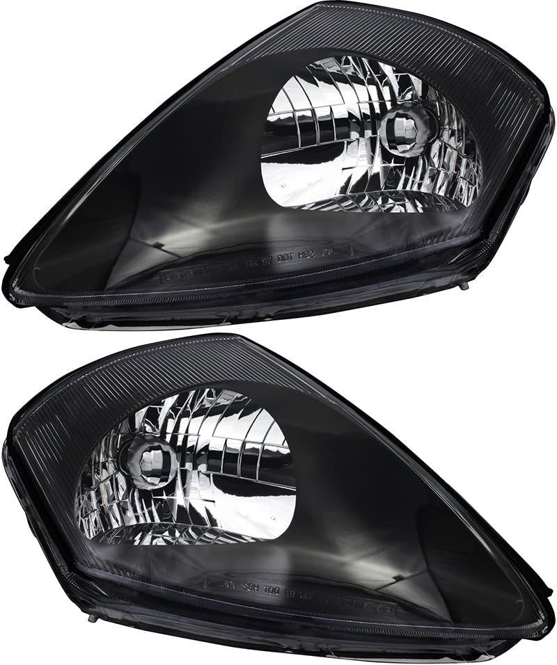 Mitsubishi Eclipse Headlights Replacement Set - Halogen Lamps for Driver & Passenger Side (2000-2002 Models) | Perfect for Night Driving & Auto Restoration Projects
