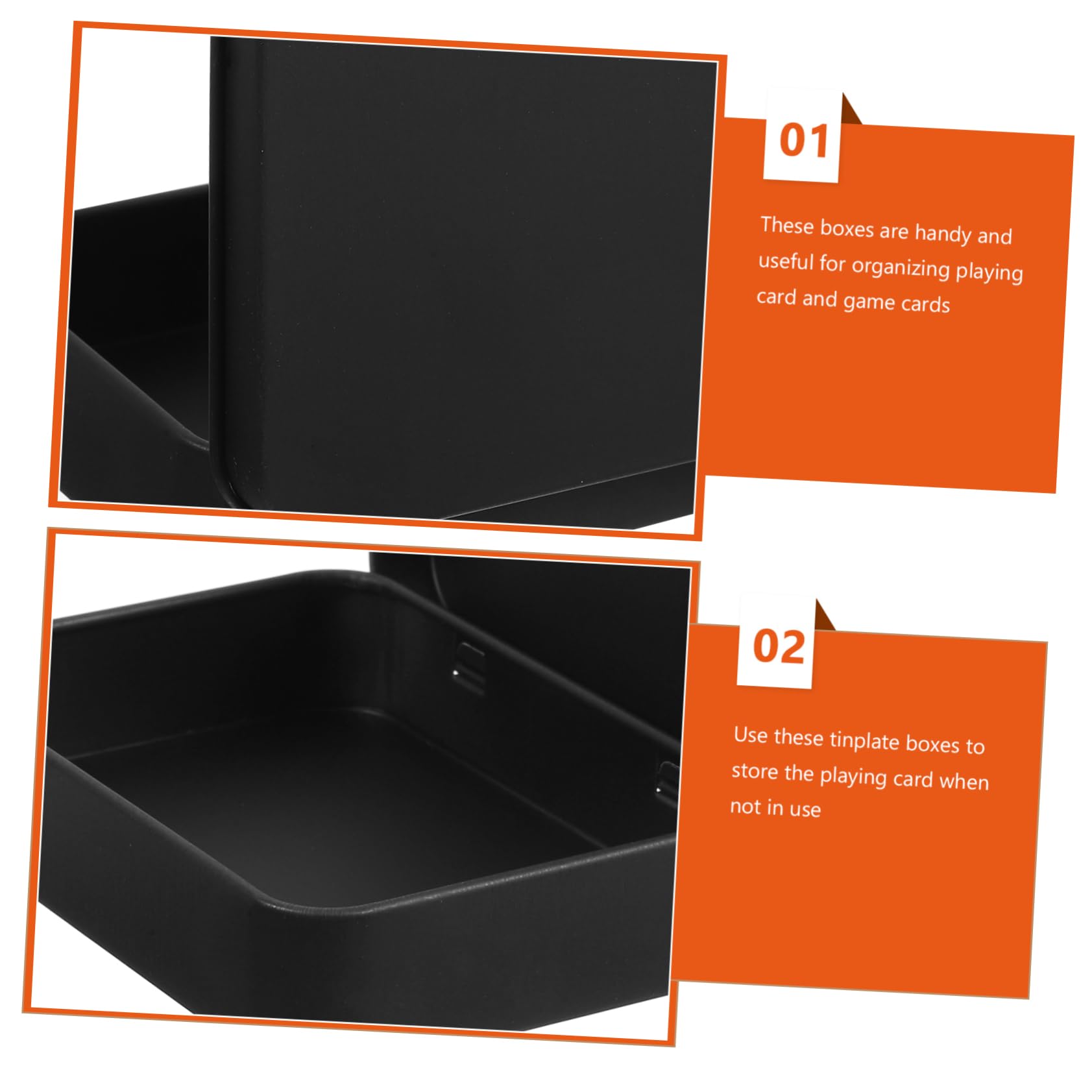 Cabilock 3-Piece Sports Card Storage Box - Baseball & Poker Card Holder Tin Case - Durable Gaming Card Organizer for Collectors | Perfect for Trading Cards, MTG, Yu-Gi-Oh! Storage & Display