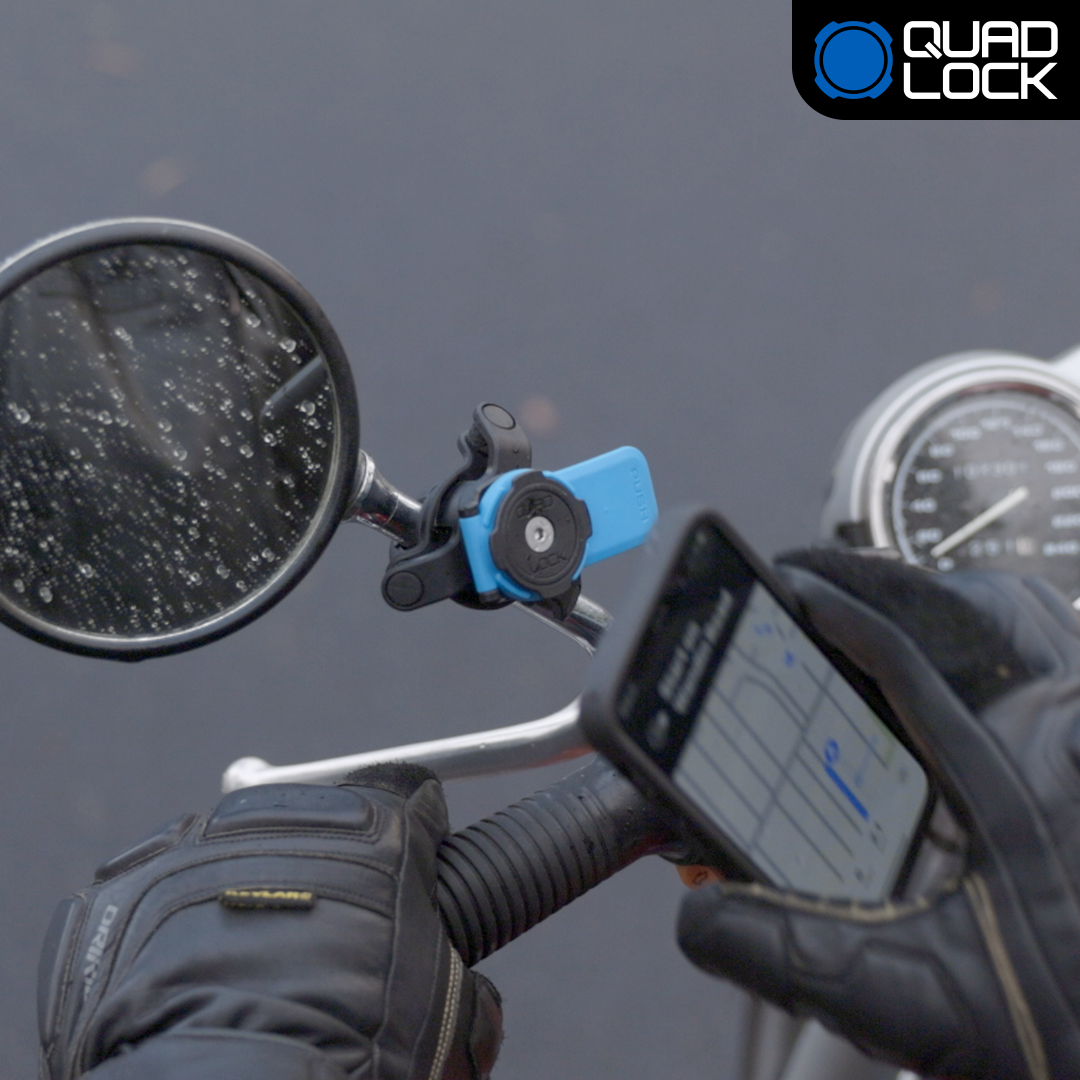 Universal Motorcycle Scooter Mirror Mount - Adjustable Handlebar Mirror for Safe Riding - Perfect for Commuting, Touring & Off-Road Adventures
