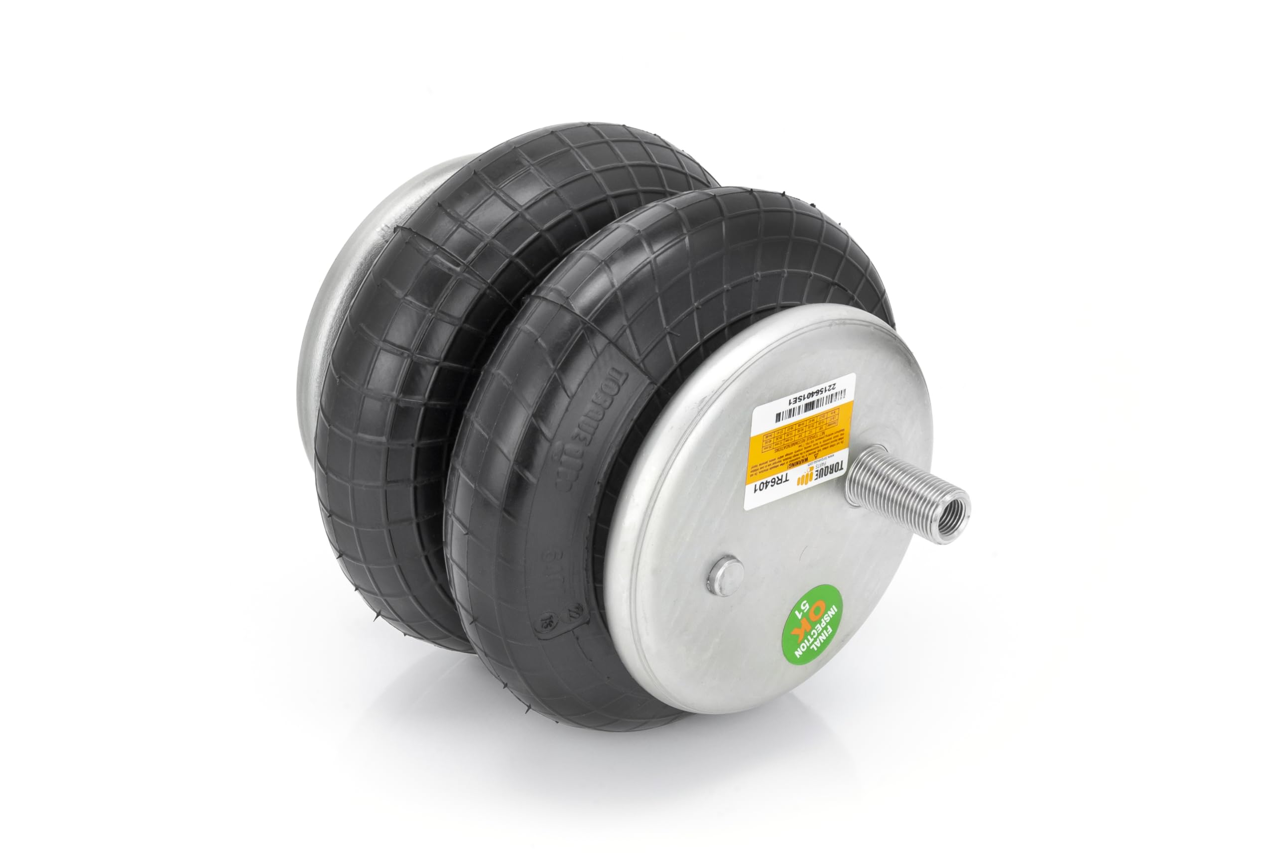 TORQUE 2-Piece TR6401 Air Bag Replacement Kit for Firestone 6401 Ride-Rite Air Suspension - Compatible with Torque Airbag Suspension Kits, Includes Fittings & Tubing (Replaces Firestone 6401 Air Bag) - Perfect for Truck & RV Suspension Upgrades, Heavy-Duty Towing & Smooth Ride Enhancement