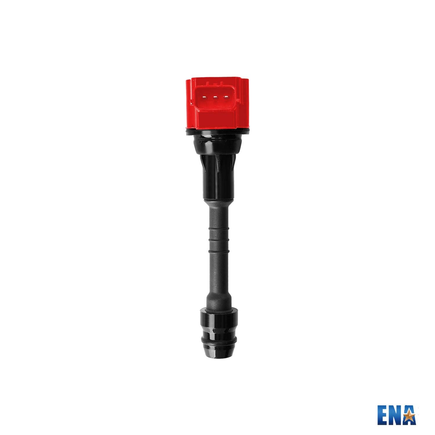 ENA 4-Piece Red Ignition Coil Pack & 4 Platinum Spark Plugs Set - Compatible with Nissan Sentra 2002-2006 1.8L L4 DOHC - Direct Replacement for UF351, UF548, 5C1394, 224336N015, 224486N015, 6240 - Perfect for Engine Performance Upgrade & Tune-Up Maintenance