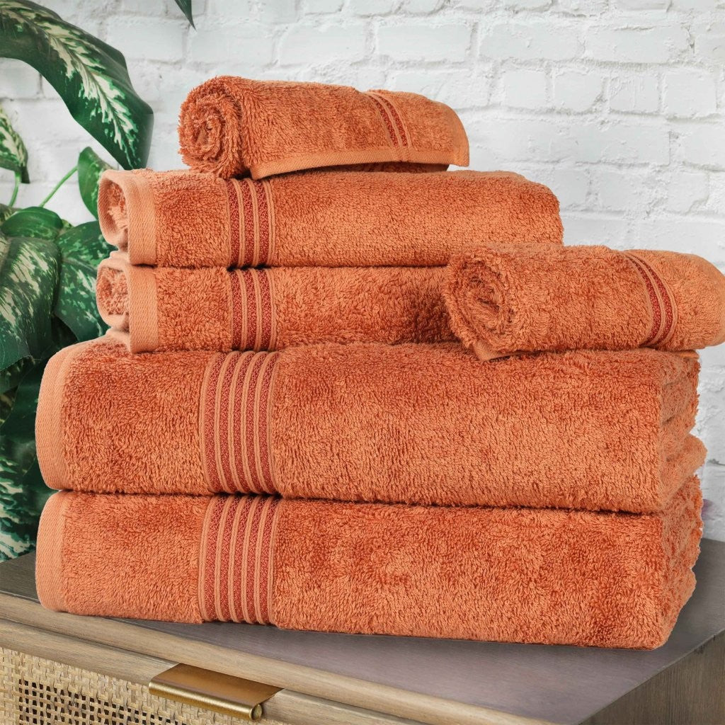 Premium 6-Piece Egyptian Cotton Towel Set - Ultra Soft, Highly Absorbent Bath Towels for Spa, Hotel & Luxury Home Use