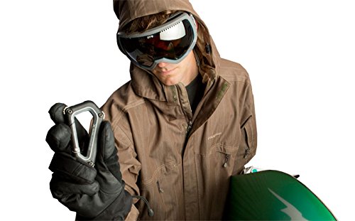 Black Snowboard Carabiner Tool - Durable Multi-Tool for Snowboard Bindings & Gear - Perfect for Skiing, Snowboarding & Outdoor Adventures