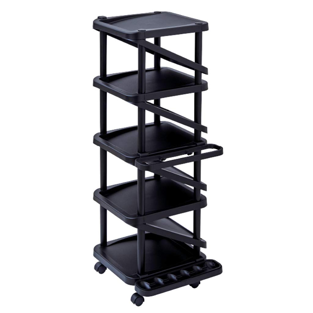 Li Wei Shop 9-Pair Multi-Layer Shoe Storage Rack with Removable Umbrella Stand - Space Saving Two-Way Shoe Organizer, Non-Slip Home Shoe Tower (Brown, 36x31x89cm) - Perfect for Entryway, Closet & Apartment Organization