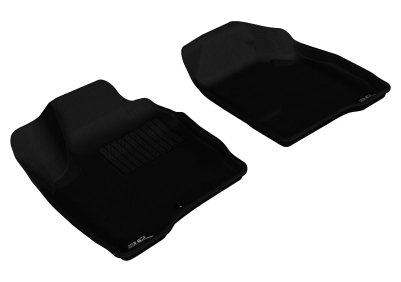 3D MAXpider Custom Fit Floor Mats for 2006-2013 Chevrolet Impala & Impala Limited - 1st Row Kagu Series All-Weather Protection (Black) | Perfect for Daily Commute, Road Trips & Family Protection