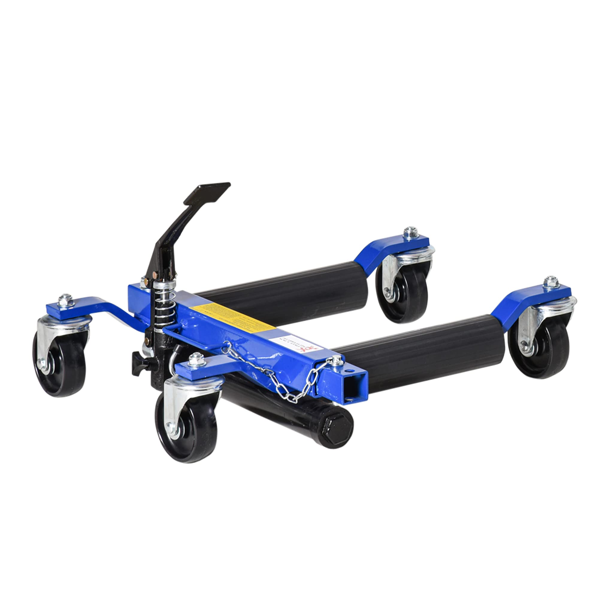 DURHAND 1500LBS Hydraulic Wheel Dolly with Ratcheting Foot Pedal - Heavy Duty Car Jack for Vehicle Positioning, Car, Truck, RV & Trailer (Set of 1) - Perfect for Garage Repairs, Auto Maintenance & Tire Changes