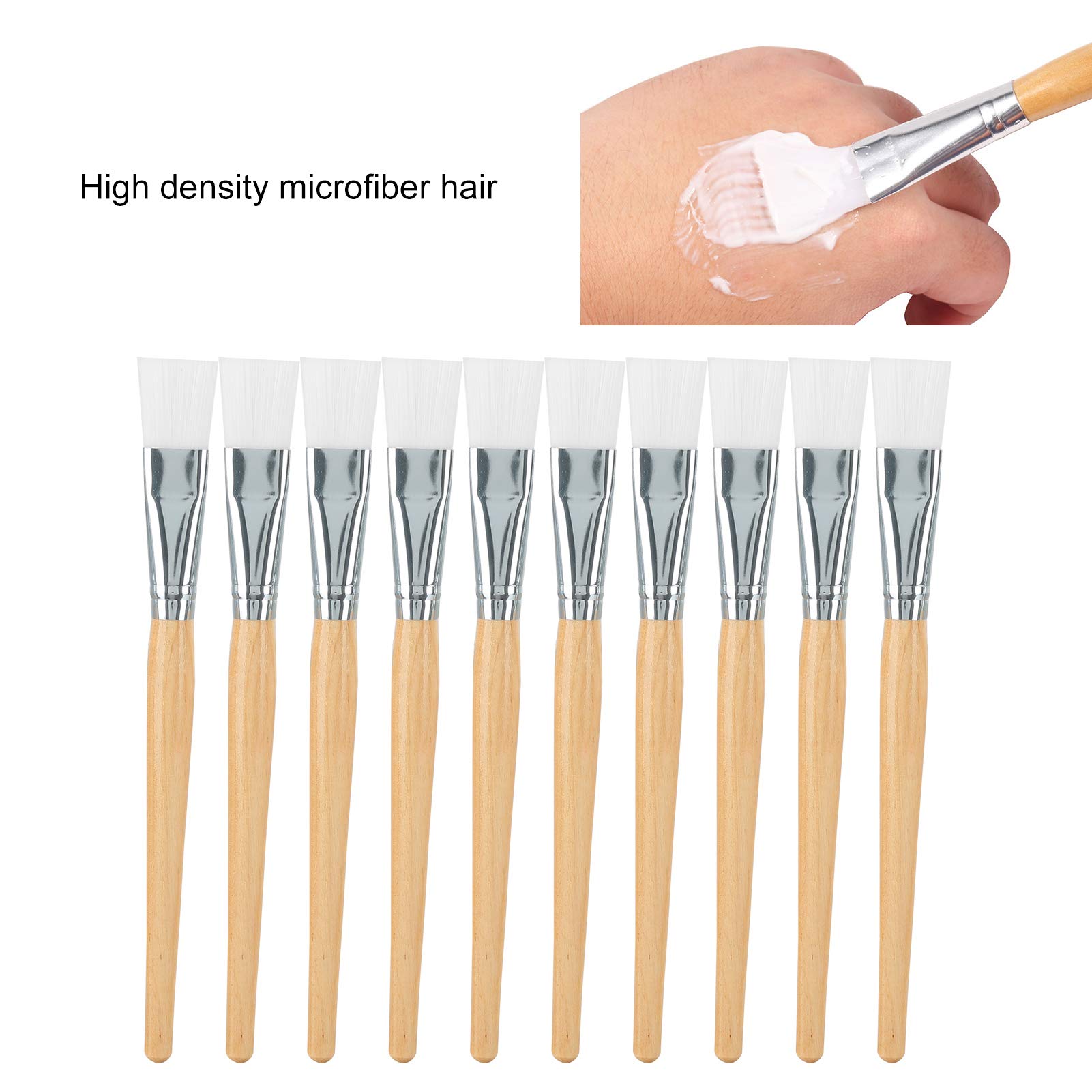 Wooden Face Mask Brush - Soft Bristle Clay & Mud Applicator for DIY Skincare - Bulk Pack of 20 with Ergonomic Wooden Handle - Perfect for Spa, Facial Treatments & At-Home Beauty Routines