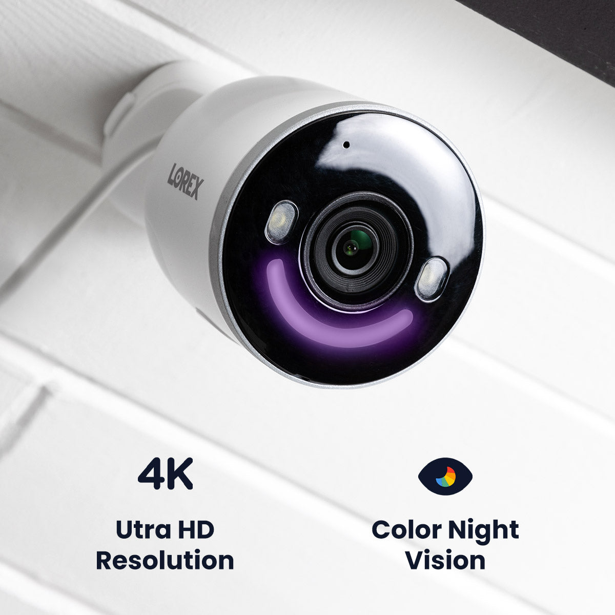 Lorex Wireless Fusion 4K+ NVR System with 2K Wired Doorbell & 4K Smart Security Lighting WiFi 6 Camera - Complete Home Security Solution for Indoor/Outdoor Surveillance