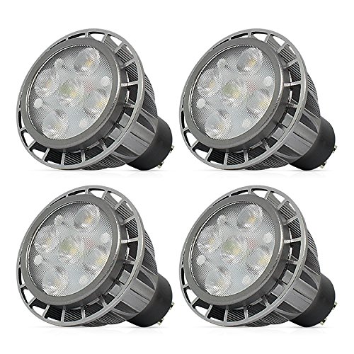 GU10 LED Bulbs 5W (40W Halogen Equivalent) - 400lm Cool White 6000K, 120° Beam Angle - Energy Efficient Dimmable Light Bulbs for Downlight & Recessed Spot Lighting - Pack of 4 - Perfect for Kitchen, Living Room & Office Lighting
