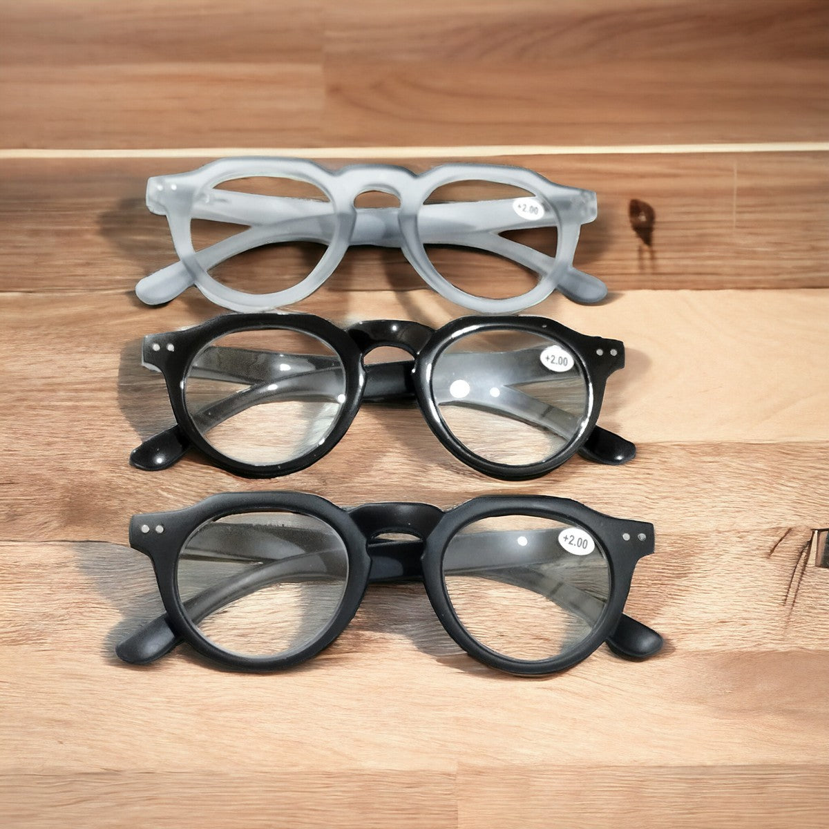 Round Hexa Full Frame Reading Glasses - Blue Light Blocking Computer Glasses for Men & Women - Perfect for Office Work, Reading, and Screen Time