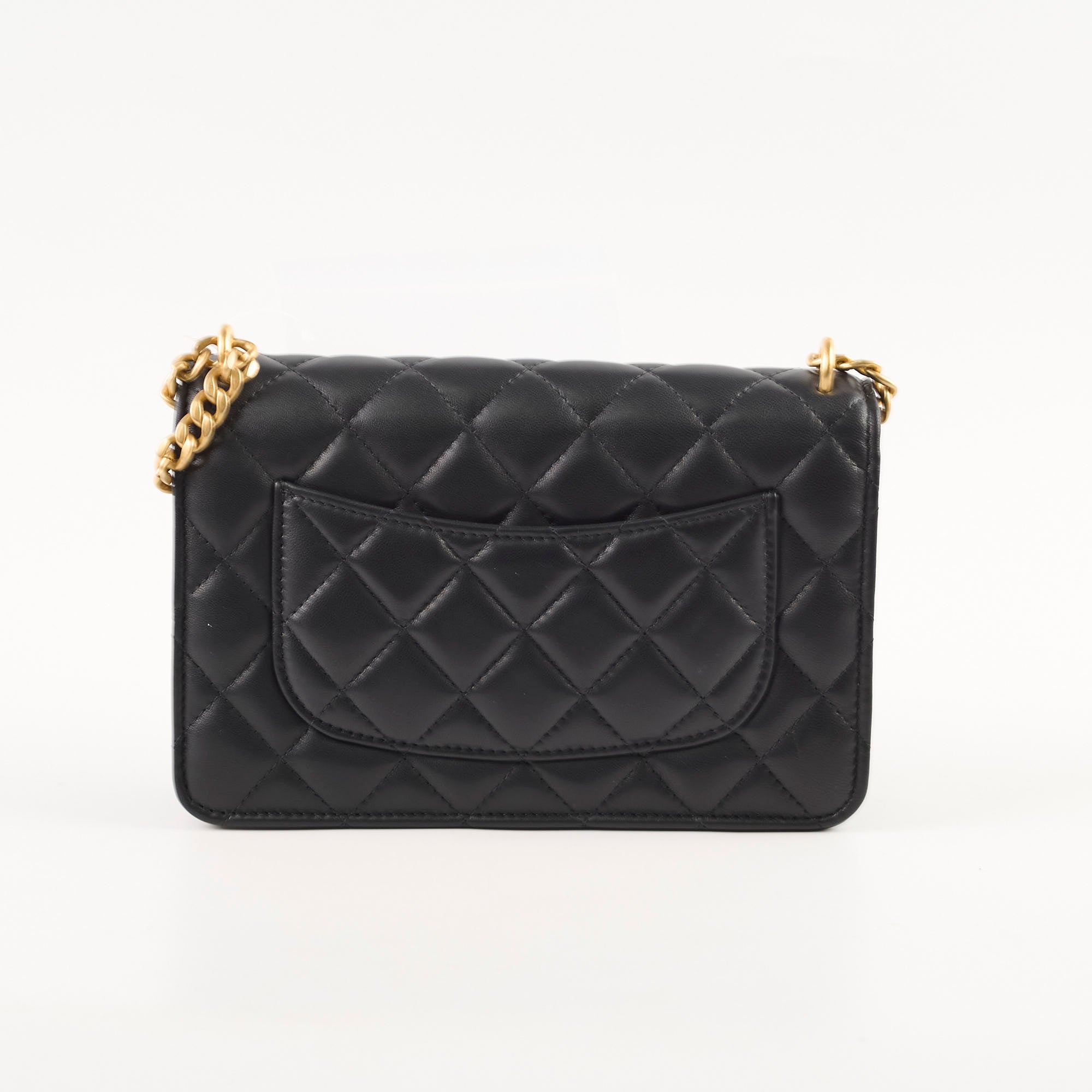 Chanel Camellia Adjustable Buckle Gold CC Logo Wallet on Chain WOC - Perfect for Evening Events & Luxury Fashion Accessories