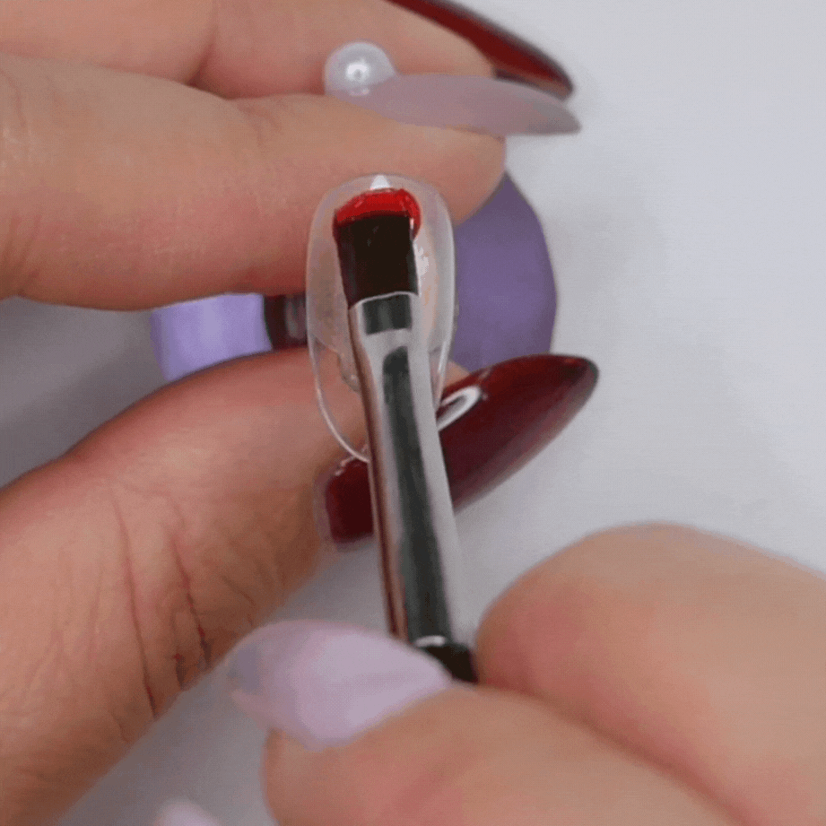 Kokoist Professional Flat Nail Art Brush for Gel & Acrylic - Perfect for Nail Extensions, Ombre, and French Manicures