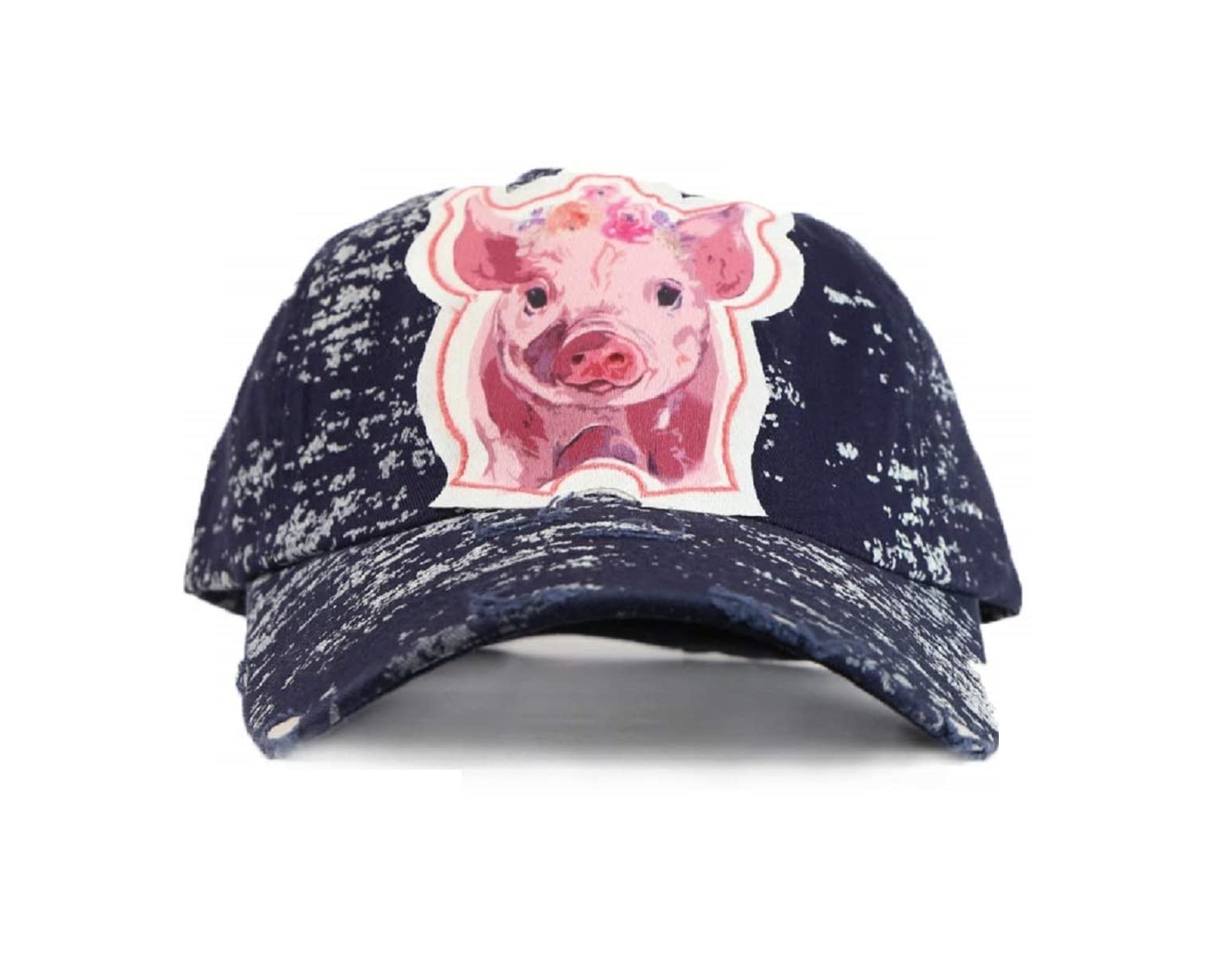 Women's Cowgirl Baseball Cap - Western Style Pig Print Hat for Country Rodeo, Outdoor Concerts & Farm Festivals