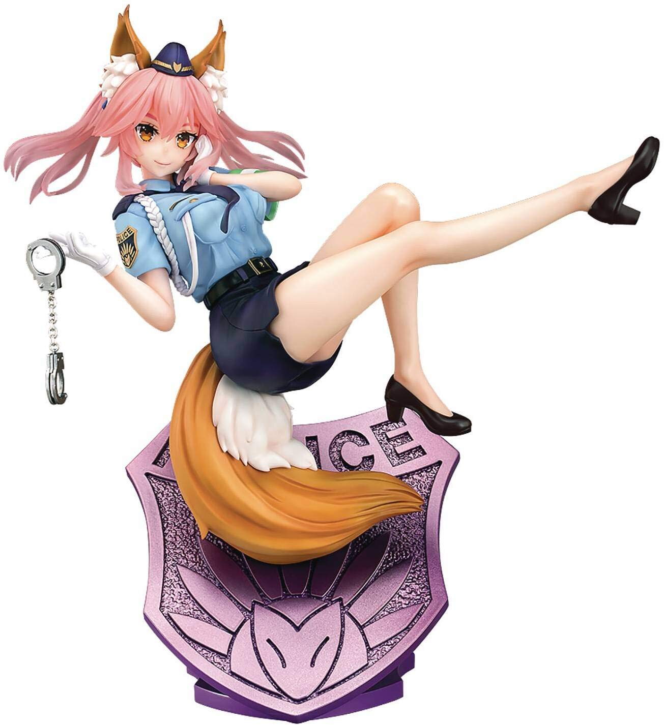 Fate/Extella Link: Tamamo No Mae (Police Fox Version) 1/7 Scale PVC Collectible Figure - Anime Gaming Display & Cosplay Inspiration